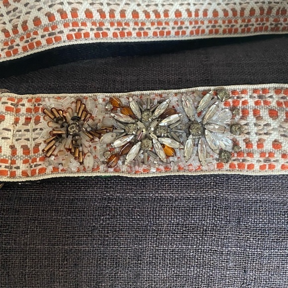 NWT Rebecca Minkoff Jewel Stud Jacquard Handbag Guitar Strap - Picture 5 of 8